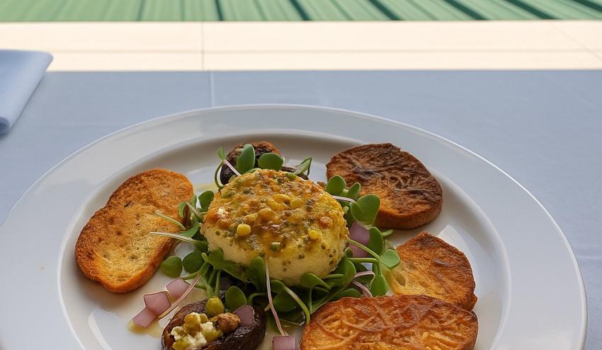 baked goat cheese medallion